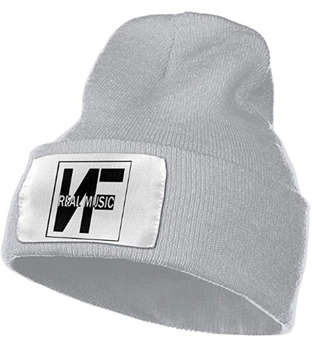 Skullies & Beanies Unisex Beanie Hat Nf Real Music Knit Hat - Gray - CC18LYGKWDA $8.80