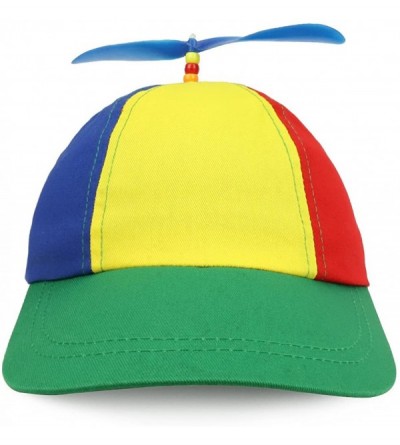 Baseball Caps Cotton Adult Multi-Color Propeller Helicopter Unstructured Baseball Cap - Multicolor - CV188GH8Y2I $13.73