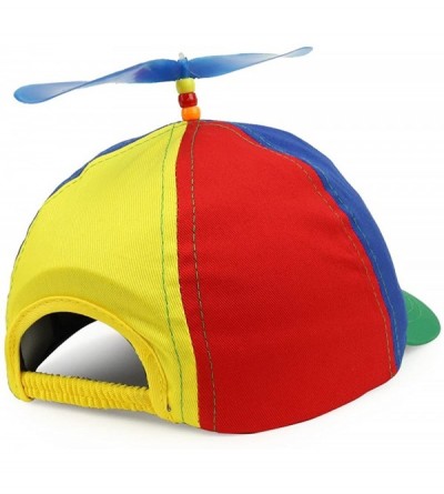 Baseball Caps Cotton Adult Multi-Color Propeller Helicopter Unstructured Baseball Cap - Multicolor - CV188GH8Y2I $13.73