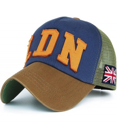 Baseball Caps Mesh Back Baseball Cap Trucker Hat 3D Embroidered Patch - Color8-3 - C511YPYJ6BX $19.05