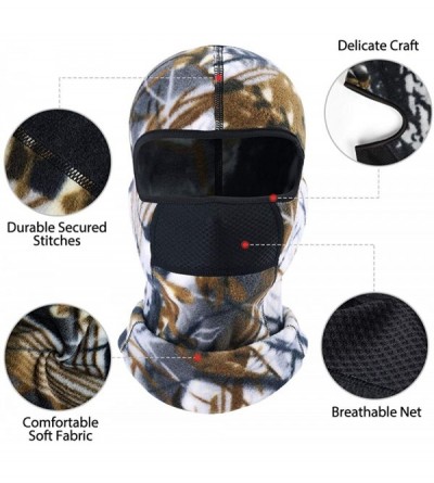 Balaclavas Ski Mask Half Face Mask Windproof Neck Warmer for Snow Skiing - 2991-yellow Brown - CT18AOW44LC $13.27