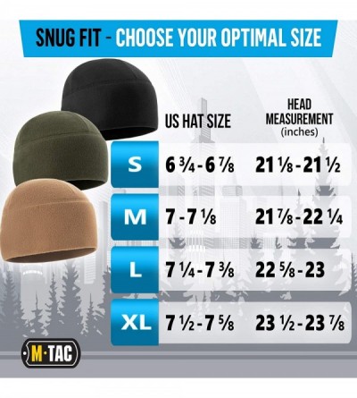 Skullies & Beanies Watch Cap Fleece 260 Slimtex Mens Winter Hat Military Tactical Skull Cap Beanie - Coyote Brown - C2187OZA3...