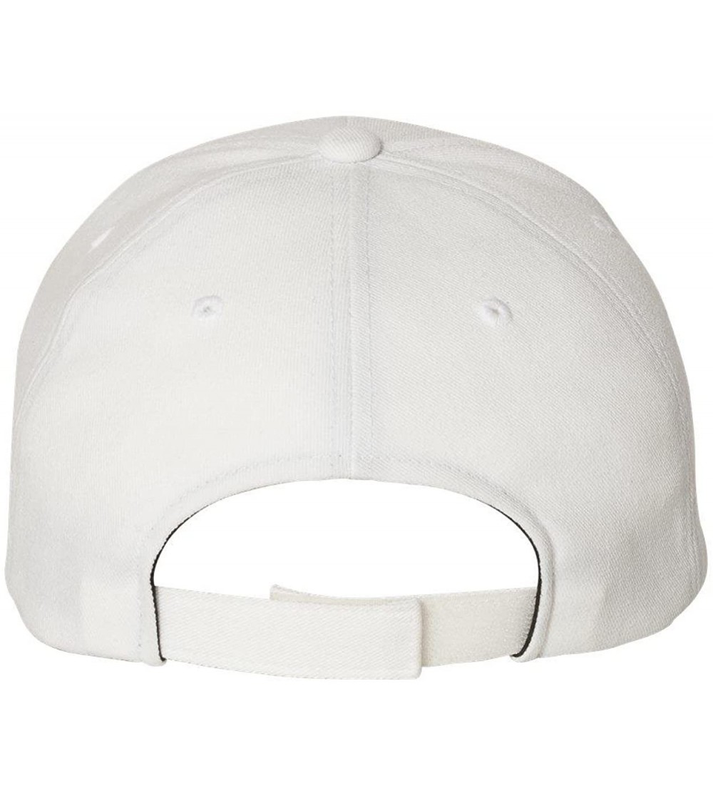 Baseball Caps 110C - Cool & Dry Pro-Formance Serge Cap - White - CC11M99PGVZ $11.45