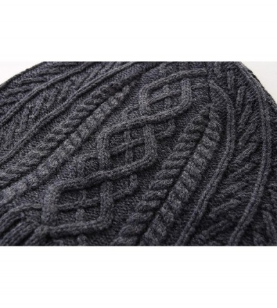 Skullies & Beanies Men's Warm Winter Hats Washed Cotton Knit Cuff Beanie Cap Hat - Balck - C418A40SGRD $11.84