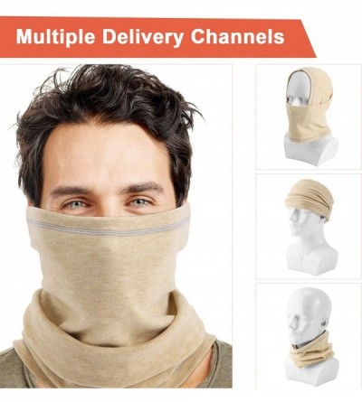 Balaclavas Balaclava Face Masks Motorcycle Neck Warmer Gaiter Hoods Cold Winter - Kahki - CD1928Y0KI9 $10.30