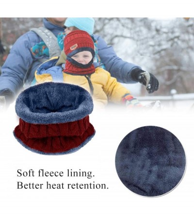 Skullies & Beanies Winter Hat for Adults/Kids- Knit Beanie Cap and Scarf with Fleece Lining - Khaki - C618IRE52MA $16.29