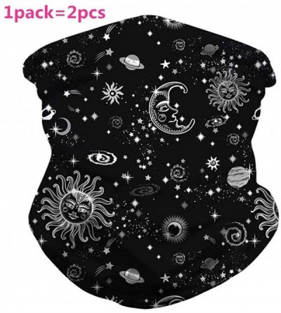 Balaclavas 2 Pcs Face Bandanas Mens Womens Headband Shield Scarf Neck Gaiters - Color Zb - C3198QIMRZH $13.11