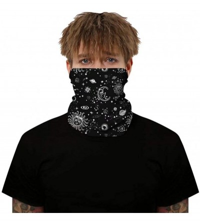 Balaclavas 2 Pcs Face Bandanas Mens Womens Headband Shield Scarf Neck Gaiters - Color Zb - C3198QIMRZH $13.11