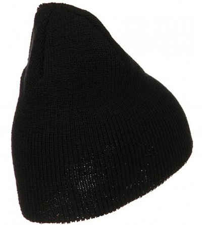 Skullies & Beanies Stretch Heavy Wool Military Beanie - Black - CA115EH8QQ1 $11.39