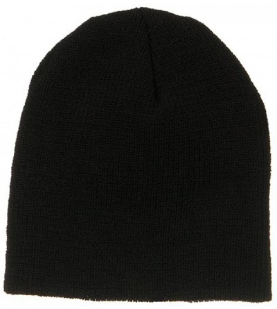 Skullies & Beanies Stretch Heavy Wool Military Beanie - Black - CA115EH8QQ1 $11.39