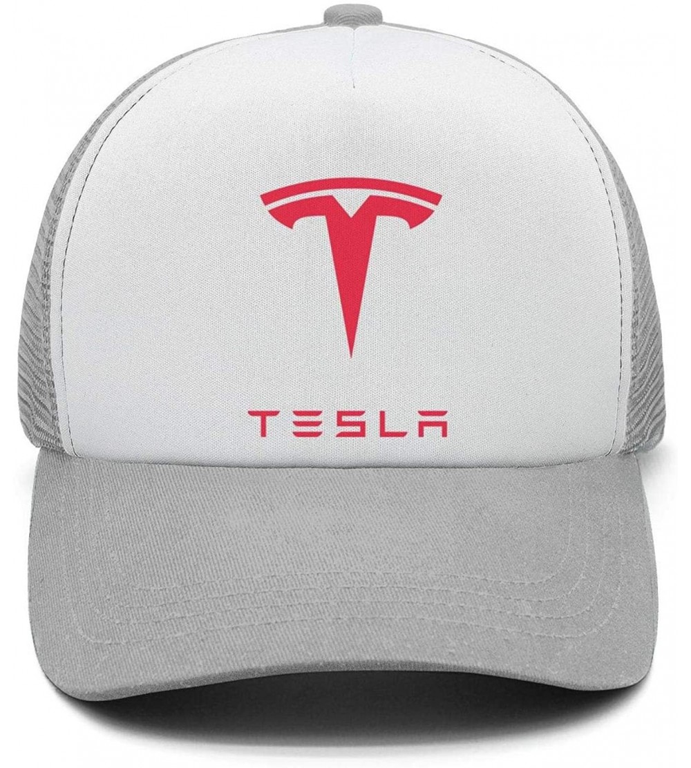 Baseball Caps Classic Tesla Car Baseball Hat for Mens Womens Trucker Cap - Tesla-13 - CP18LG8A3E0 $16.23