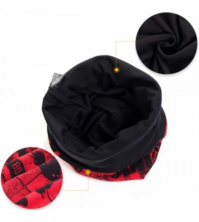 Skullies & Beanies Mens Printed Skull Caps Summer Hip Beanies for Women B411 - Red - CK18ZKDD9YU $12.10