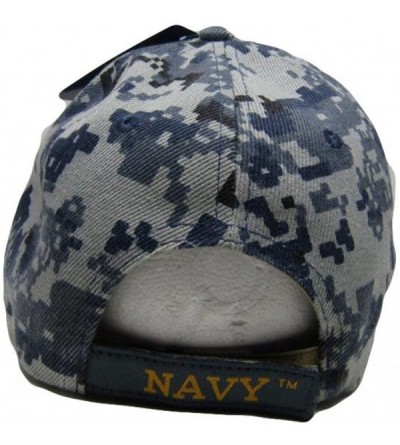 Skullies & Beanies Blue ACU U.S. Navy Veteran Emblem V Embroidered Cap Hat - C3188YI4KW5 $8.38