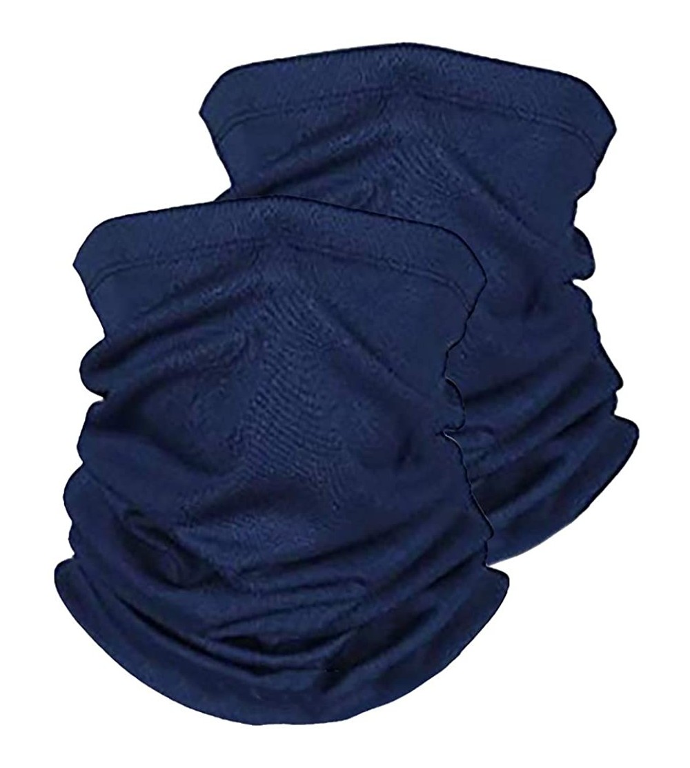 Balaclavas Unisex Seamless Neck Gaiters Bandanas - Dust Proof UV Protection Bandana Balaclava for Sport&Outdoor - Navy - C019...