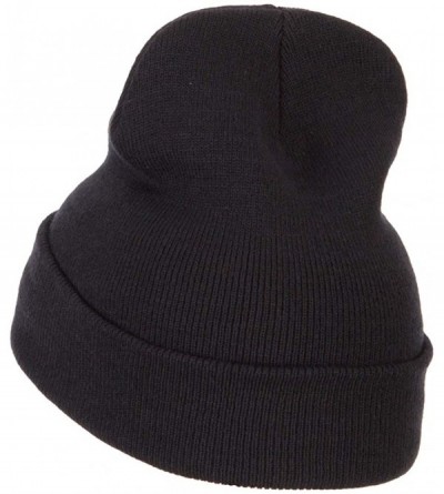 Skullies & Beanies Halloween Ghost Embroidered Long Beanie - Black - CV18K2R5AT7 $21.78