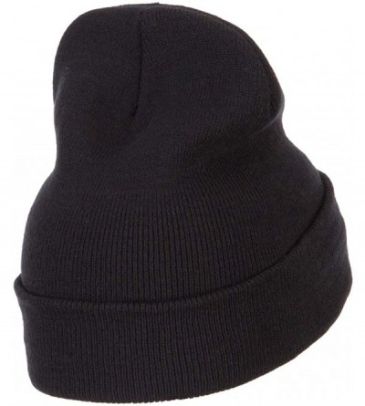 Skullies & Beanies Halloween Ghost Embroidered Long Beanie - Black - CV18K2R5AT7 $21.78