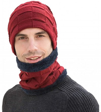 Skullies & Beanies Winter Beanie Fashion Fleece - Wine Red - CJ1925WLLMM $8.79