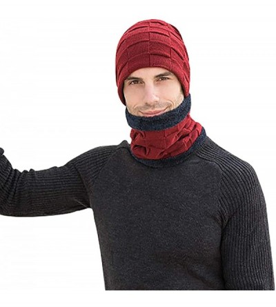 Skullies & Beanies Winter Beanie Fashion Fleece - Wine Red - CJ1925WLLMM $8.79