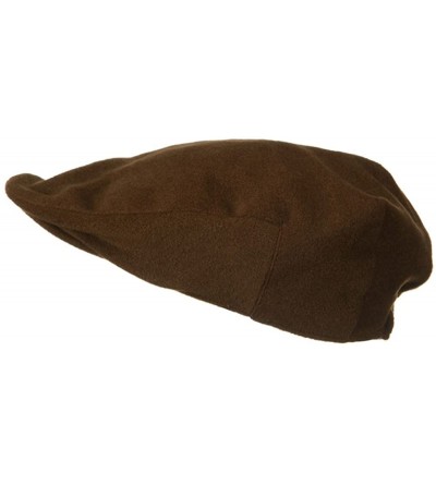 Newsboy Caps Big Wool Velvet Ivy Cap - Brown - C51173OYN01 $11.24