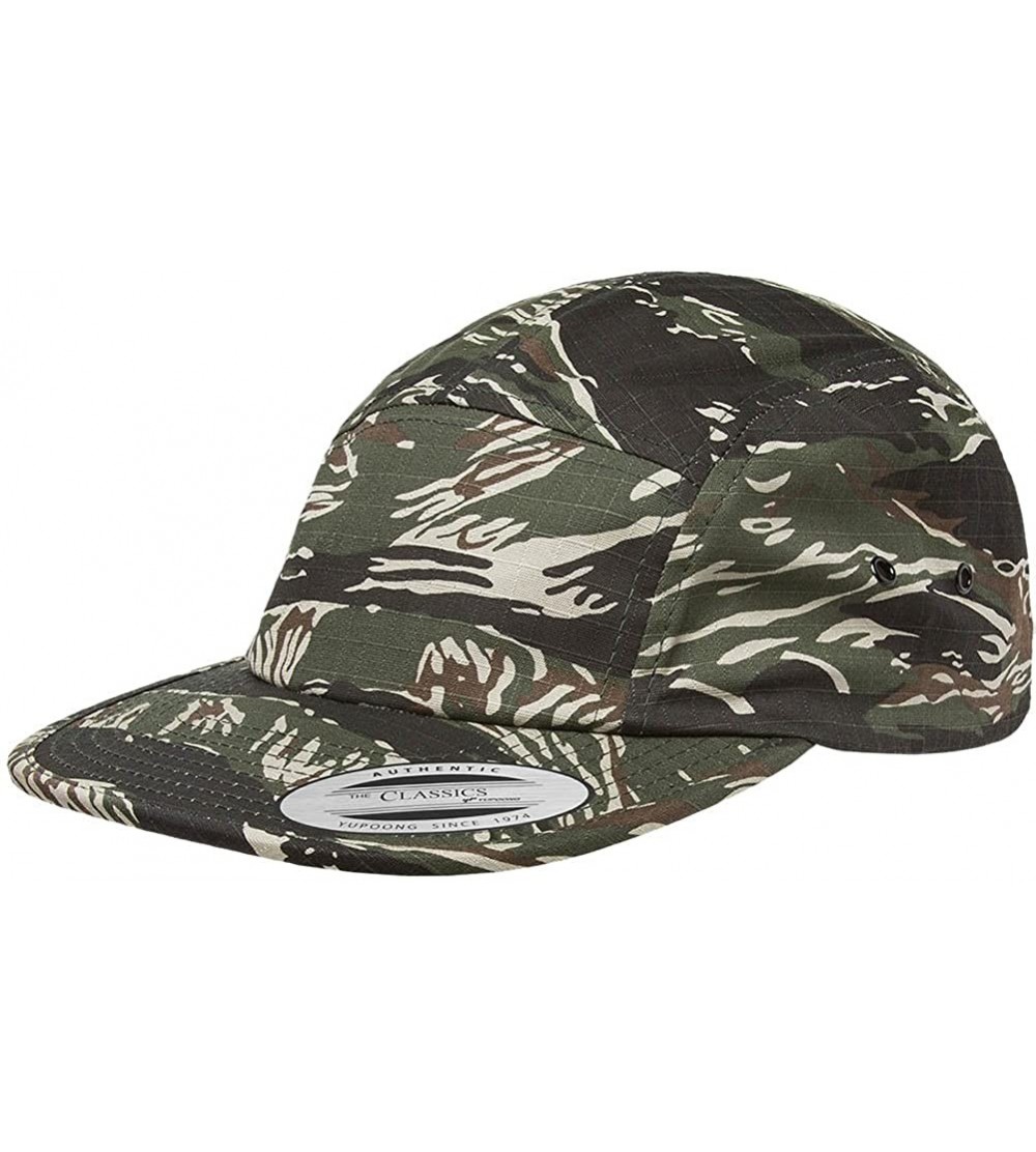 Baseball Caps Flexfit 7005 Classic Jockey Cap - Tiger Camo - CA12EF7TGU5 $9.51