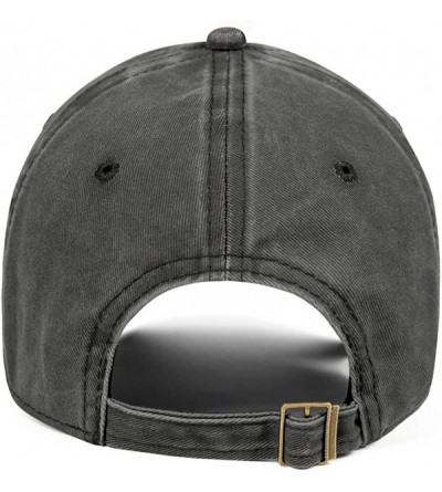 Baseball Caps Denim Baseball Hats Unisex Men's Classic Adjustable Mesh Captain Flat Cap - Black-14 - CN18U8WE5MY $25.68