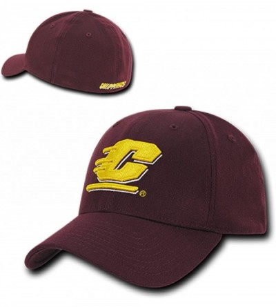 Baseball Caps University Central Michigan Chippewas Matadors NCAA Flex Baseball Fitted Fit Ball Cap Hat - C318D54QZNA $24.80