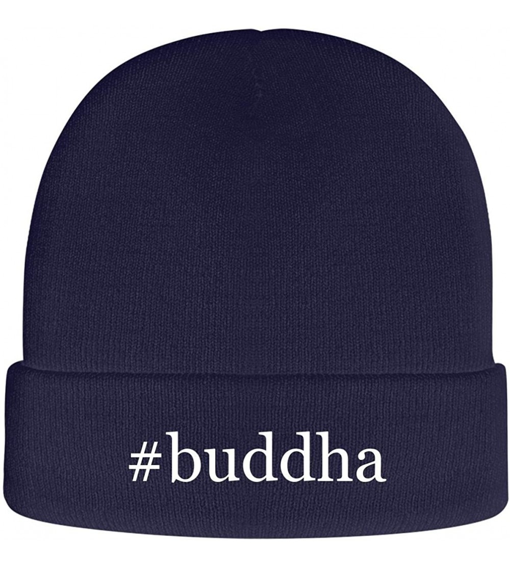 Skullies & Beanies Buddha - Hashtag Soft Adult Beanie Cap - Navy - CN18AXI8YW0 $21.92