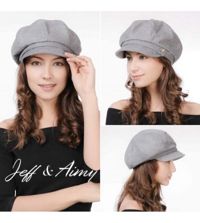 Newsboy Caps Women's Newsboy - 89099grey - CT18XHQNIMR $19.42