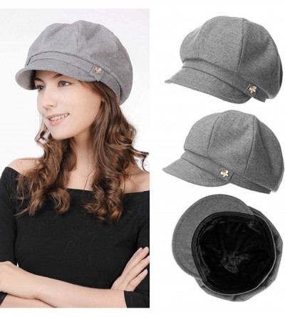 Newsboy Caps Women's Newsboy - 89099grey - CT18XHQNIMR $19.42