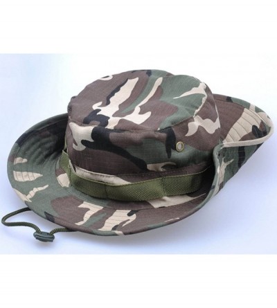 Sun Hats Outdoor Fishing Hat Sun UV Protection Men Foldable Camping Bucket Boonie Cap One Size-22-22.8''/56-58cm - Gray - CU1...