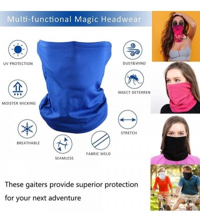 Balaclavas 5pcs Bandana Face Mask Neck Gaiter- Sports Scarf Mask Tube Headwear for Women And Men - Group 5 Ac03 - CO198NA0WTC...