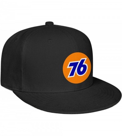 Baseball Caps Men/Women Print One Size Oil Logo Gas Station Plain Hat Flat Brim Baseball Cap - Black-68 - CN18WKELLKZ $20.80