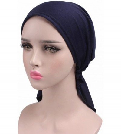 Skullies & Beanies 3 Pack Women Chemo Hat Beanie Scarf Turban Headwear for Cancer Patients - 2c - CG184ZDN0TK $14.34