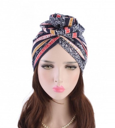 Skullies & Beanies Chemo Turbans Hats for Women Beanie Soft Fashion Slouchy Sleep Cap African Print Headwear - CL198NYXTGH $1...