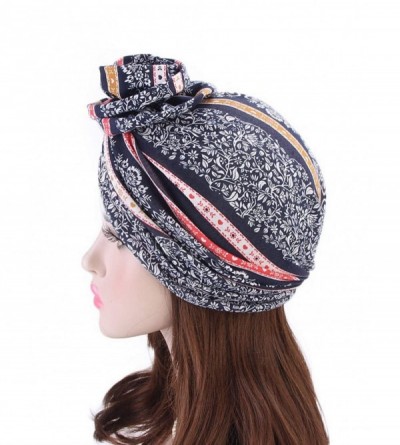 Skullies & Beanies Chemo Turbans Hats for Women Beanie Soft Fashion Slouchy Sleep Cap African Print Headwear - CL198NYXTGH $1...