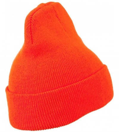 Skullies & Beanies Super Stretch Knit Watch Cap Beanie - Orange - CT11LUGUW5X $10.10