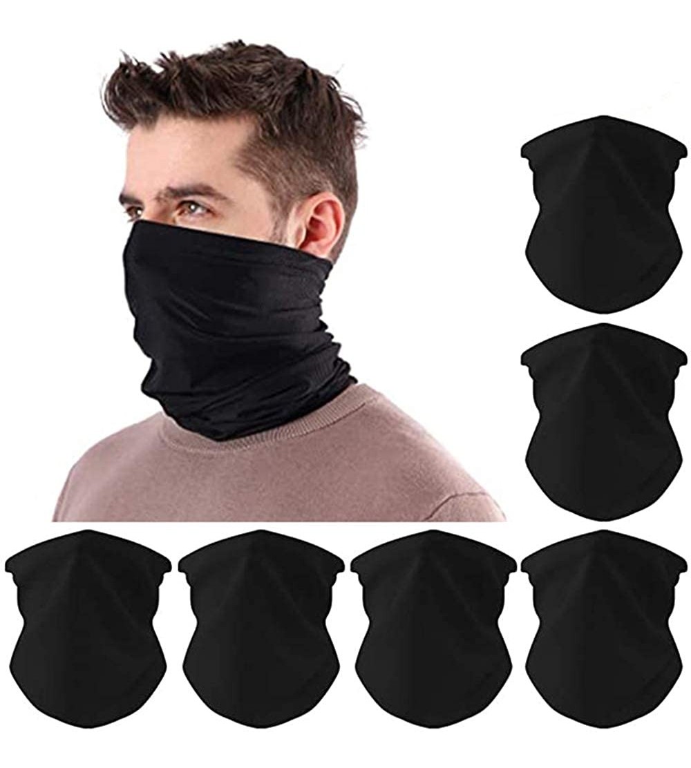 Balaclavas Headband Bandana Seamless Headwear Motorcycle - Black - CV197AQTEUU $14.56