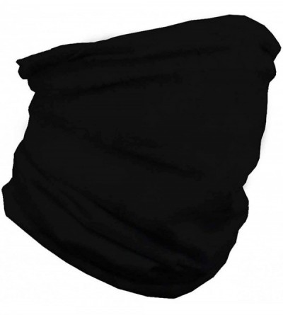 Balaclavas Headband Bandana Seamless Headwear Motorcycle - Black - CV197AQTEUU $14.56