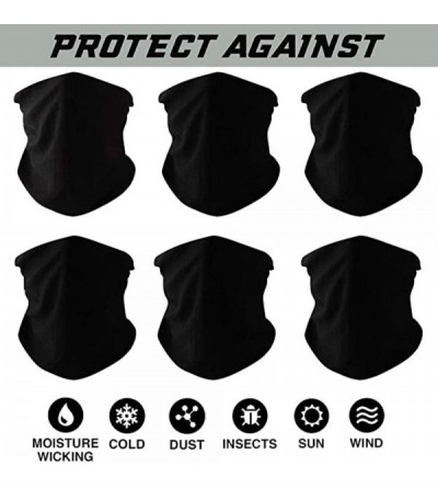 Balaclavas Headband Bandana Seamless Headwear Motorcycle - Black - CV197AQTEUU $14.56