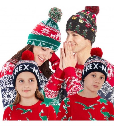 Skullies & Beanies Unisex Ugly LED Christmas Hat Novelty Colorful Light-up Stylish Knitted Sweater Xmas Party Beanie Cap(6 Li...