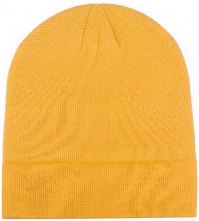 Skullies & Beanies Slouchy Beanie Cap Knit hat for Men and Women - Fresh Yellow - C818WS5Q3Z5 $12.41