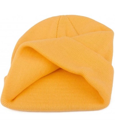 Skullies & Beanies Slouchy Beanie Cap Knit hat for Men and Women - Fresh Yellow - C818WS5Q3Z5 $12.41