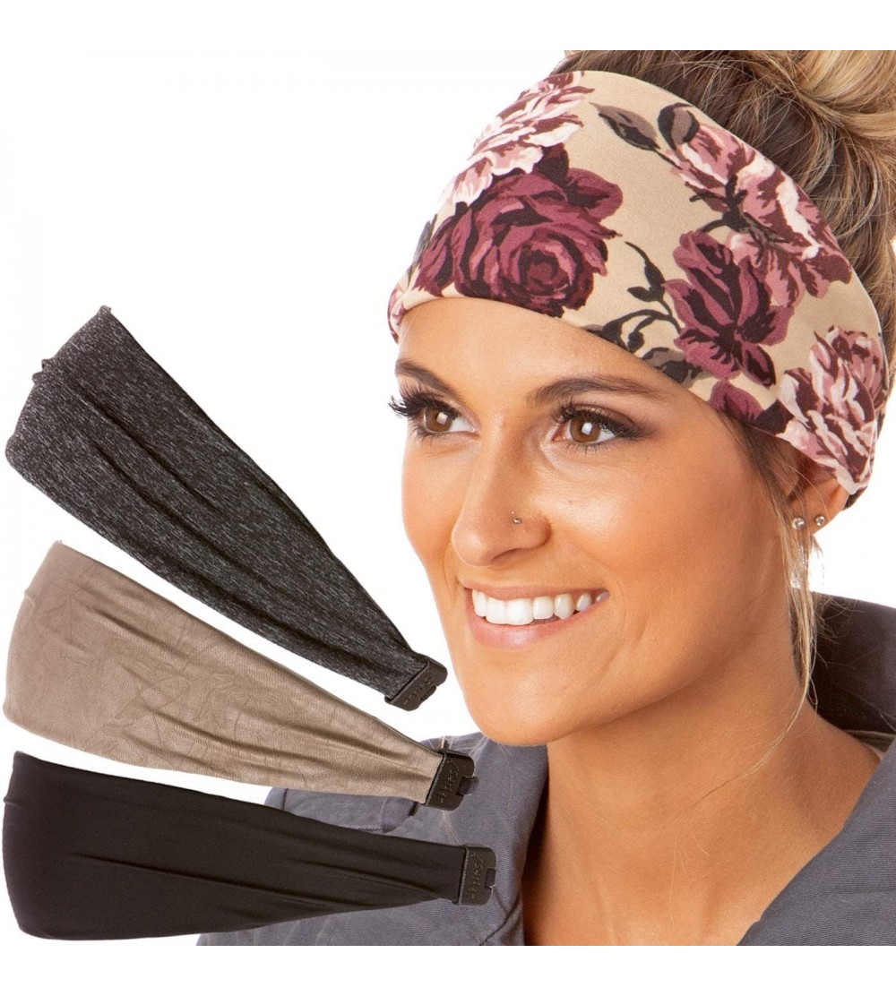 Headbands Adjustable Cute Fashion Sports Headbands Xflex Wide Hairband for Women Girls & Teens - CD18ILMX7US $20.87