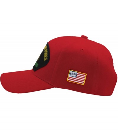 Baseball Caps US Navy- Gulf War Veteran Hat/Ballcap (Black) Adjustable One Size Fits Most - Red - CP18ORU5M37 $21.46