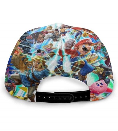 Baseball Caps Super Smash Bros Ultimate Unisex Lightweight Adjustable Twill Curve Brim Baseball Cap Black - C4192GEQISQ $16.67