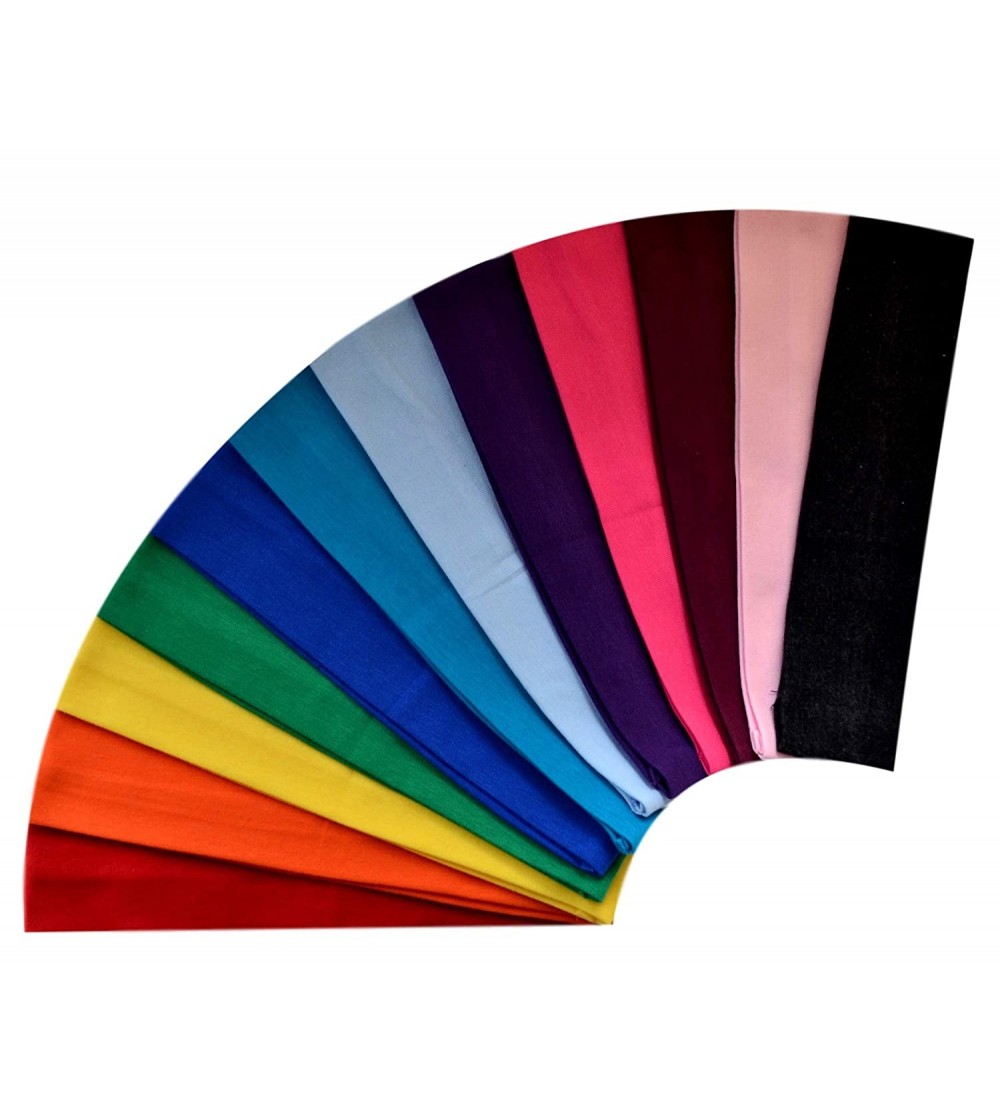 Headbands 1 Dozen 2 INCH WIDE Cotton Soft and Stretchy Headbands YOU PICK SET COLORS From - CV17YLSXEWQ $18.15