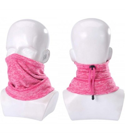 Balaclavas Men's Fleece Neck Warmer Cold Weather Windprood Ski Balaclava Face Mask - Pink - CO1928TA70Y $8.33