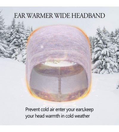 Headbands Headbands Stretch Earmuffs Wear Full - Light purple - CG18Y95C7MN $11.44