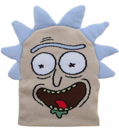 Skullies & Beanies Rick Hat Rick And Morty Beanie Rick And Morty Knit Hat Rick And Morty Hat - CN18KLLNQWL $10.95