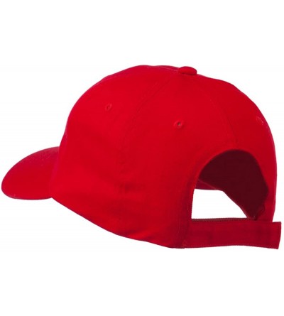 Baseball Caps Japanese Chinese Love Embroidered Cap - Red - CS11RNPK7FZ $19.59